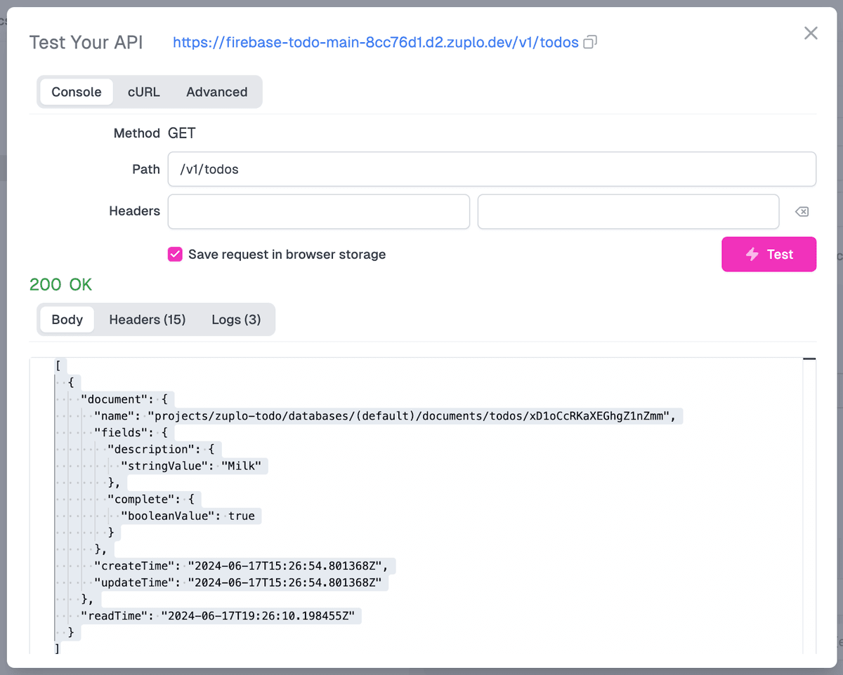 testing the endpoint with new policy