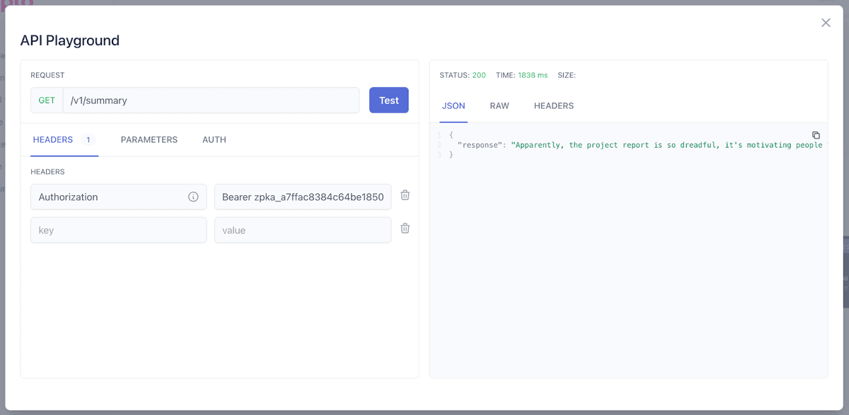 Zuplo docs API playground