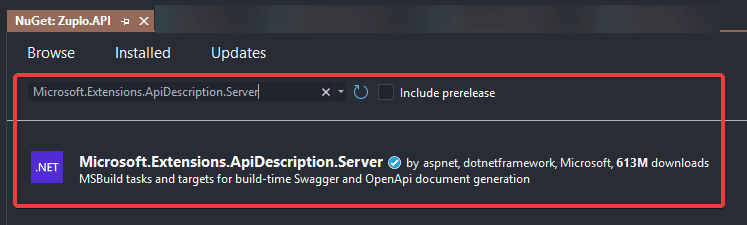 API description server