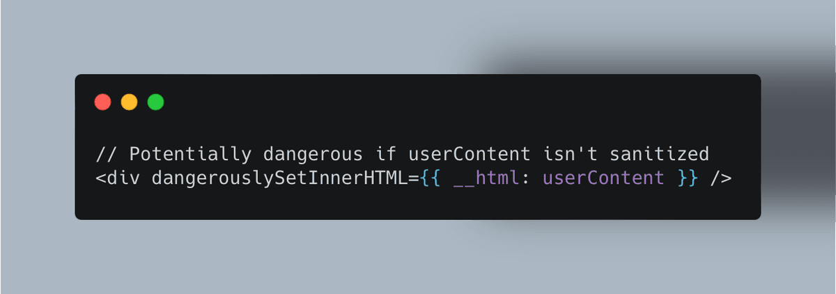 dangerouslysetinnerhtml trap